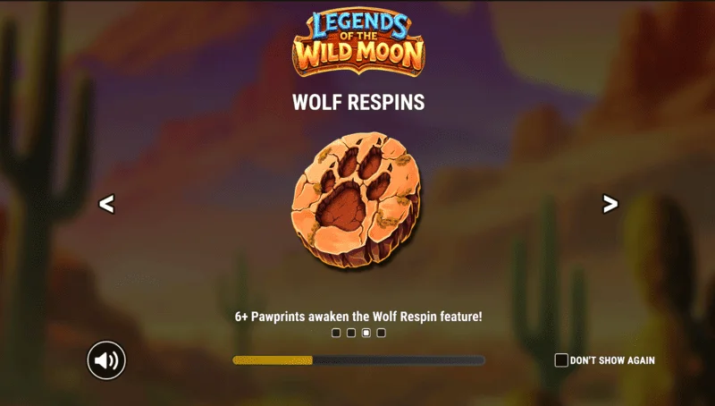 Legends of the Wild Moon - hlavná obrazovka s valcami